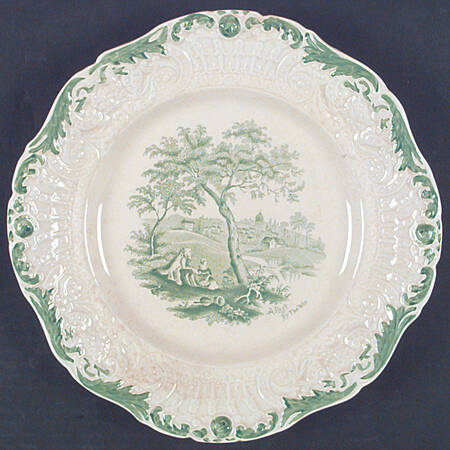 Scenes From Charles Dickens Green by Ridgway (Ridgways)