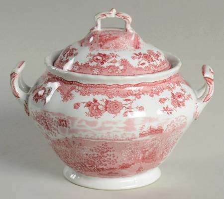 Shannondale Red Sugar Bowl & Lid