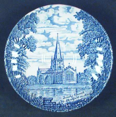 Shakespeares Country Blue Saucer