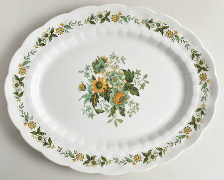 Spring Garden 15" Oval Serving Platter