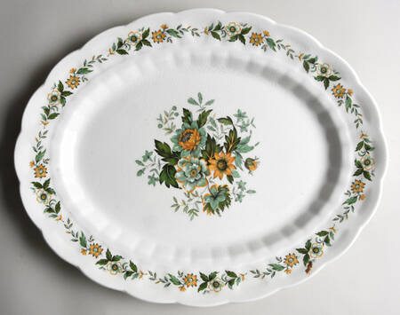 Spring Garden 16" Oval Serving Platter