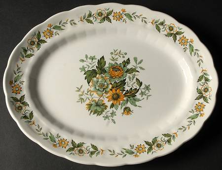 Spring Garden 12" Oval Serving Platter