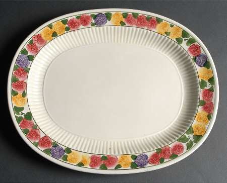 Tuberose 15" Oval Serving Platter