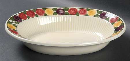 Tuberose 9" Oval Vegetable Bowl