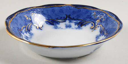 Verona (Flow Blue) Fruit/Dessert (Sauce) Bowl