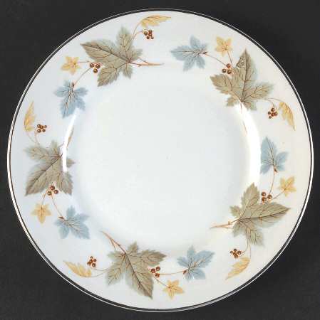Vinewood (Grey Leaves) Bread & Butter Plate