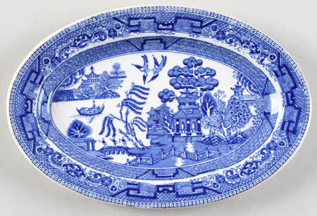Willow Blue (Birds, Diamond Stamp) Relish