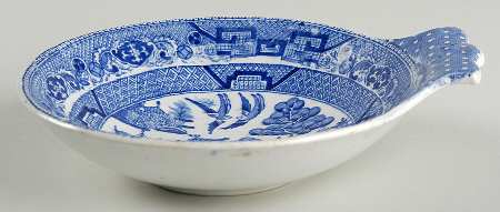 Willow Blue (Birds, Diamond Stamp) Lemon Dish