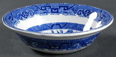 Willow Blue (Birds, Diamond Stamp) Coupe Cereal Bowl