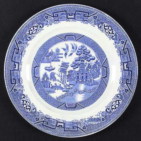 Willow Blue (Newer, Pagoda Backstamp) by Ridgway (Ridgways)