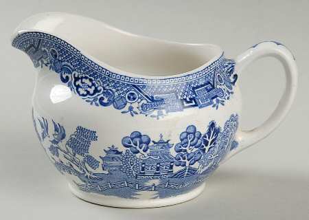 Willow Blue (Newer, Pagoda Backstamp) Creamer