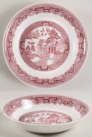 Willow Pink Coupe Soup Bowl