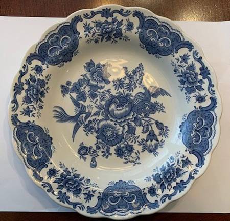 Windsor Blue Rim Soup Bowl