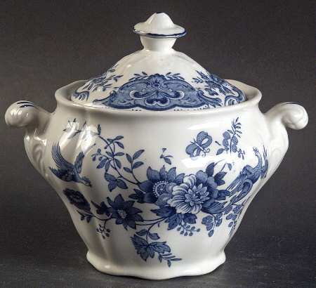 Windsor Blue Sugar Bowl & Lid