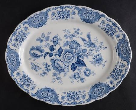 Windsor Blue 13" Oval Serving Platter