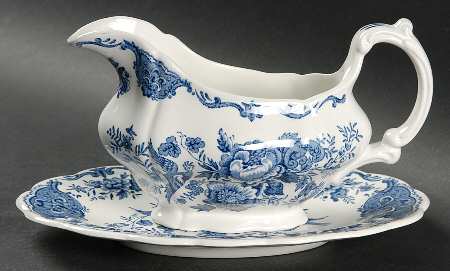 Windsor Blue Gravy Boat & Underplate