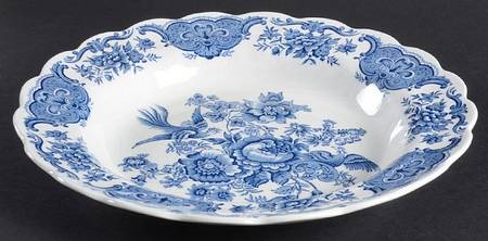 Windsor Blue Large Rim Soup Bowl