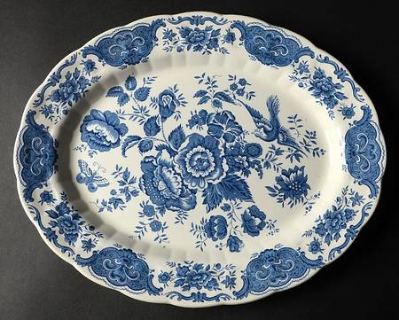 Windsor Blue 13" Oval Serving Platter