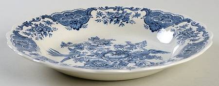 Windsor Blue Rim Soup Bowl