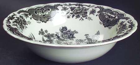 Windsor Black 8" Round Vegetable Bowl