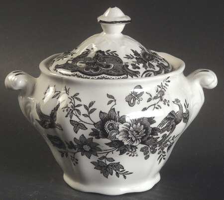 Windsor Black Sugar Bowl & Lid