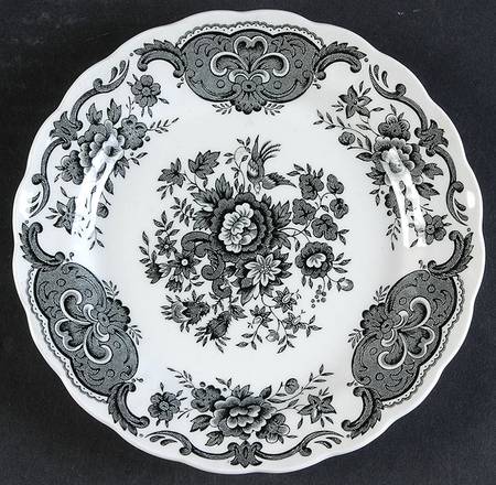 Windsor Black Bread & Butter Plate