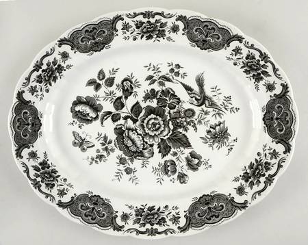 Windsor Black 15" Oval Serving Platter