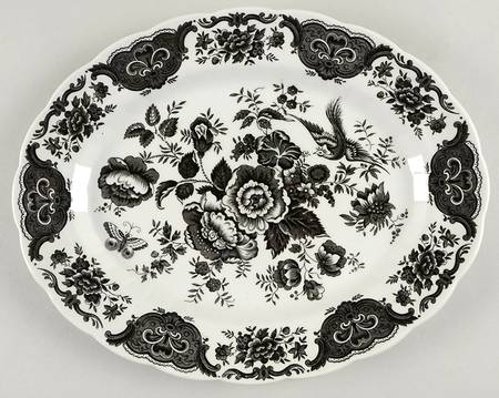 Windsor Black 12" Oval Serving Platter