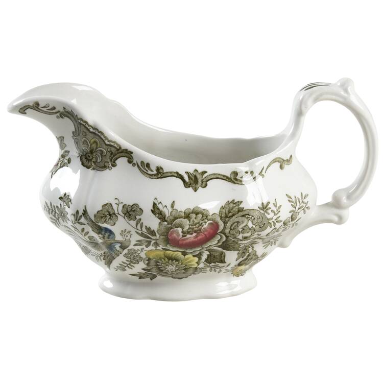 Windsor Green Multicolor Gravy Boat