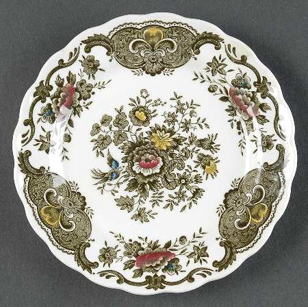 Windsor Green Multicolor Bread & Butter Plate