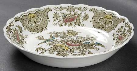 Windsor Green Multicolor Coupe Soup Bowl