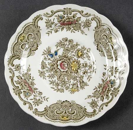 Windsor Green Multicolor Saucer for Cream Soup Bowl