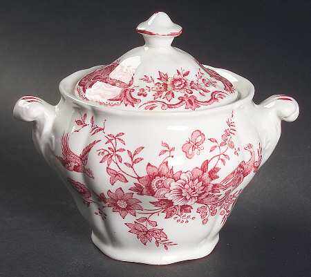 Windsor Pink Sugar Bowl & Lid