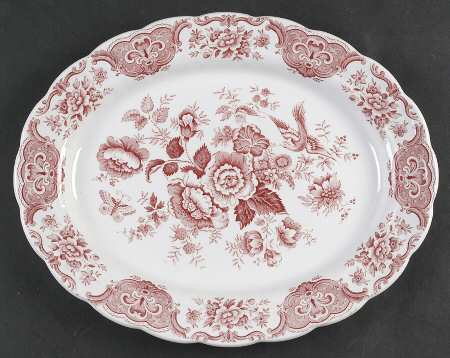 Windsor Pink 12" Oval Serving Platter