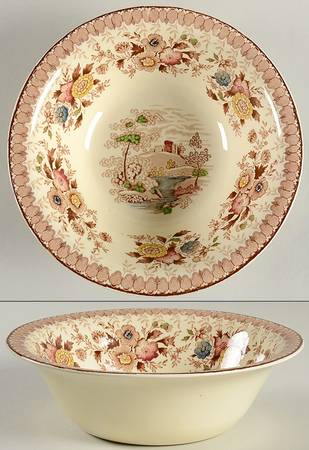 Woodland Brown (Cream Background) 9" Round Vegetable Bowl