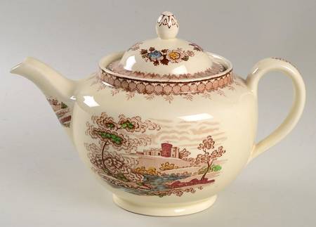 Woodland Brown (Cream Background) Teapot & Lid