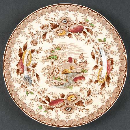 Woodland Brown (Cream Background) Bread & Butter Plate