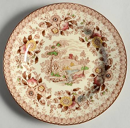 Woodland Brown (Cream Background) Salad Plate