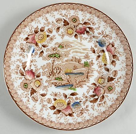 Woodland Brown (White Background) Salad Plate