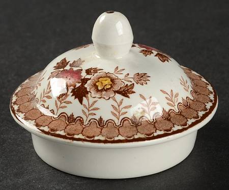 Woodland Brown (White Background) Lid for Sugar Bowl