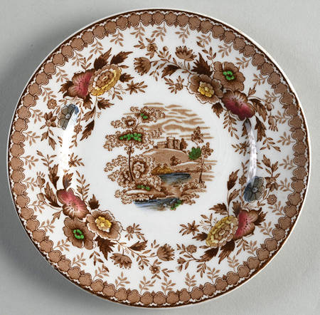 Woodland Brown Bread & Butter Plate