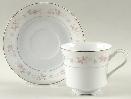Maytime Footed Cup & Saucer Set