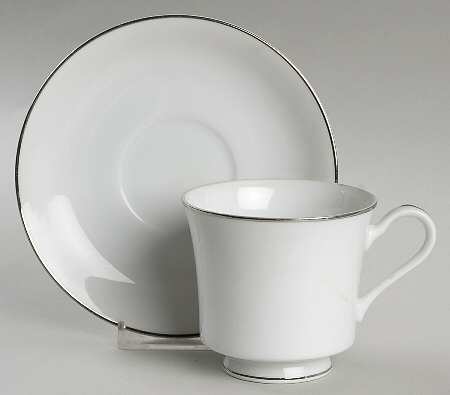 Silvermist Footed Cup & Saucer Set by Regis