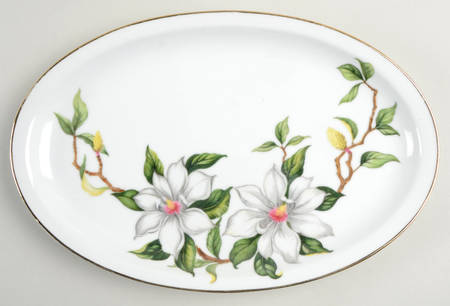 Wild Gardenia 11" Oval Serving Platter