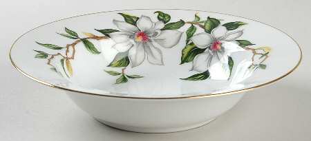 Wild Gardenia Rim Soup Bowl