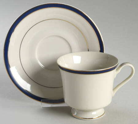 Dynasty Blue Footed Cup & Saucer Set
