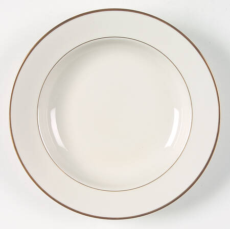 Golden Ivory Rim Soup Bowl