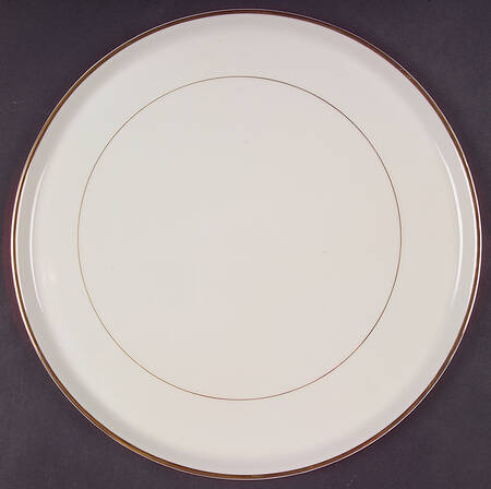 Golden Ivory Cake Plate