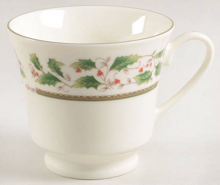 Holly Holiday Footed Cup