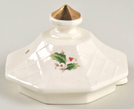 Holly Holiday Lid for Teapot